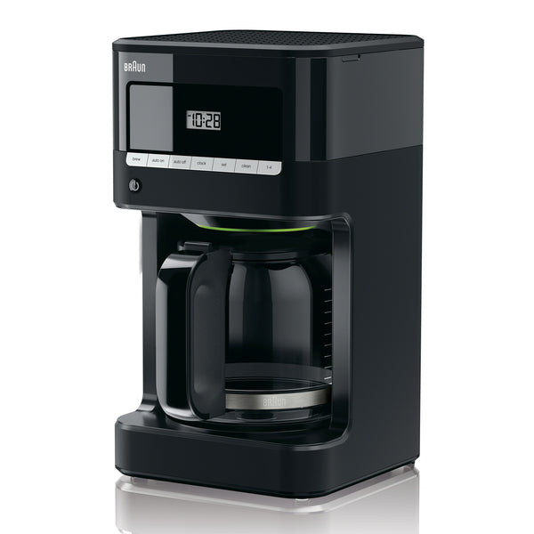 BRAUN BrewSense 12 Cups Automatic Drip Coffee Maker, Stainless/Black  (KF7150BK)
